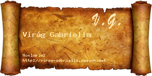Virág Gabriella névjegykártya