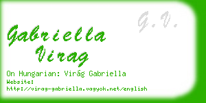 gabriella virag business card