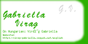 gabriella virag business card